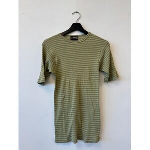 Vintage Jockey Thorobred Shirt Multicolor Knit Thermal Stretch Tee 2XS 70s Blank